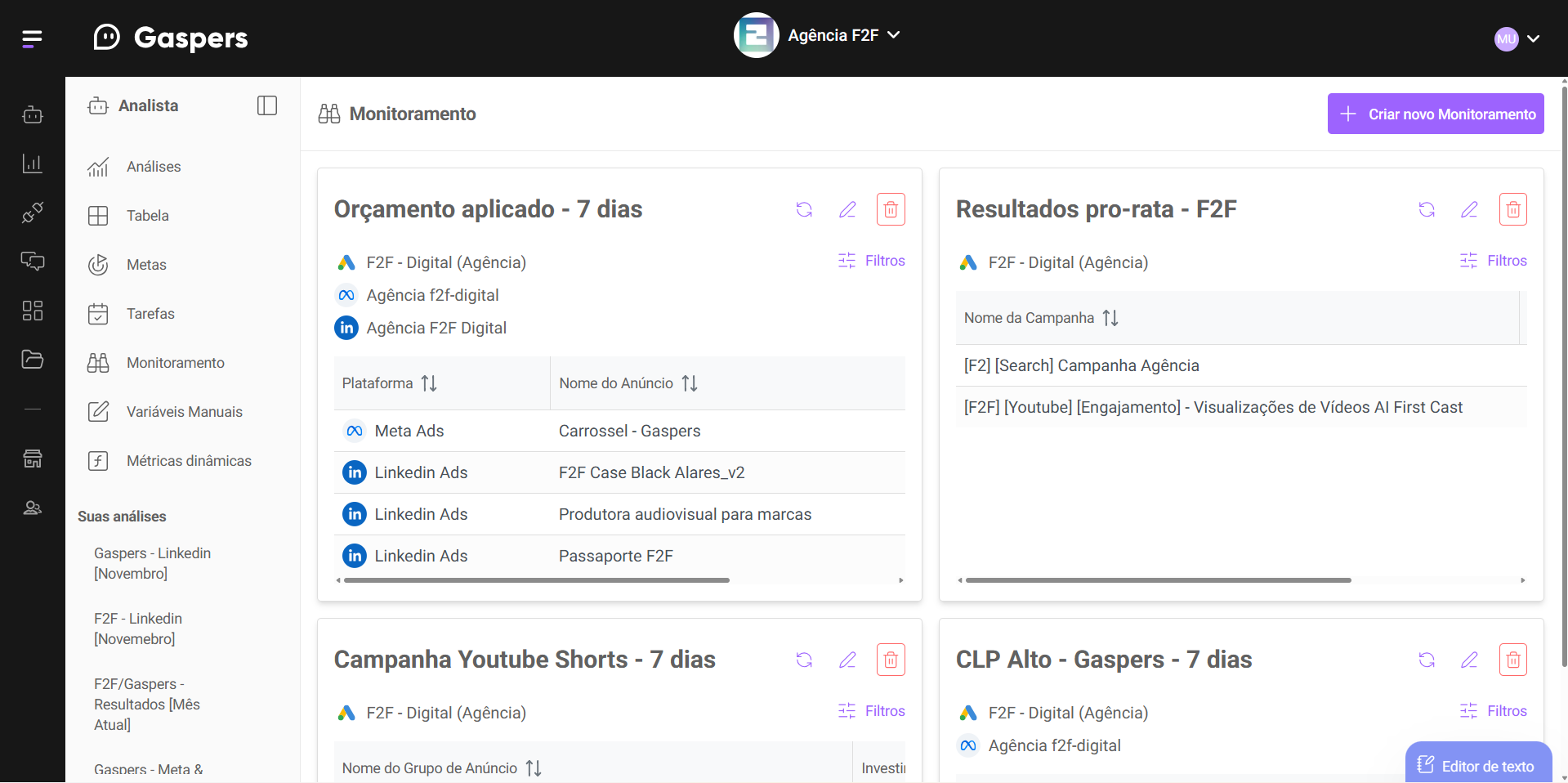 “Fico o dia inteiro dando F5 nas plataformas”